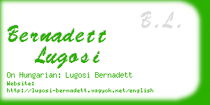 bernadett lugosi business card